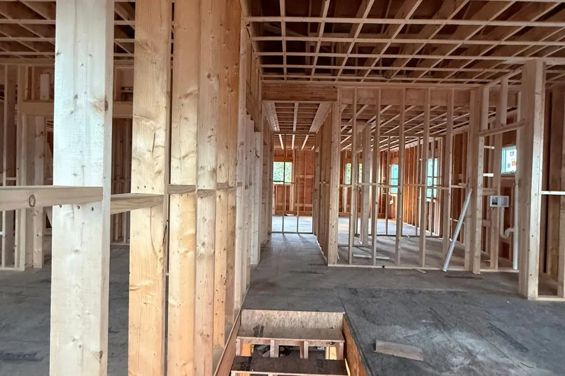 Commercial drywall repair project with surface preparation